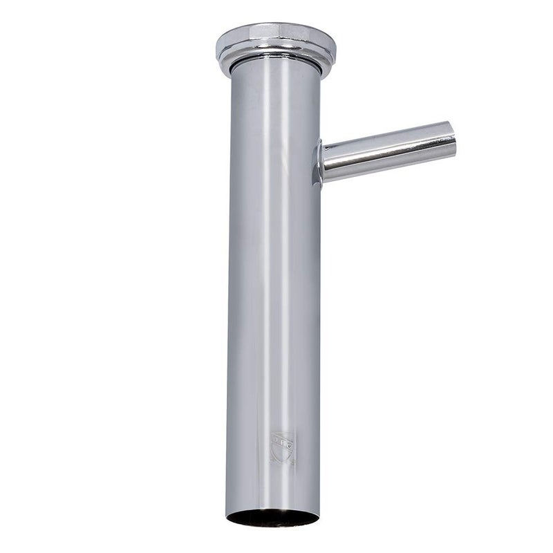 EZ-FLO 1-1/2 Inch x 8 Inch Dishwasher Tailpiece, Direct Connection for Tubular Drain Applications, 5/8 Inch OD Branch, Chrome Finish, 35088 - Image 1